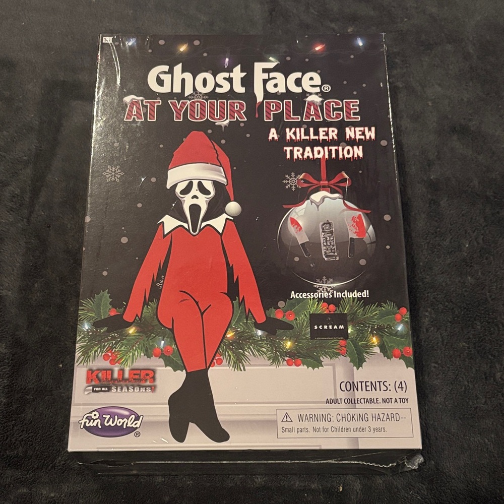 Ghost Face Holiday Decoration Set RARE